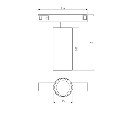 Brass Line Трековый светильник 10W 3000K латунь 85525/01