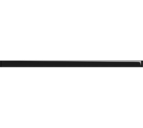 Бордюр стеклянный Cersanit Universal Glass черный 20x440 мм UG1G231