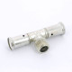 Тройник пресс латунный HENCO с наружной резьбой 16x1/2x16 14P-160416