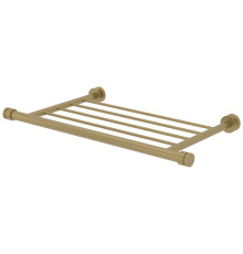 Полка для полотенцесушителя Сунержа прямая 43.8x24 см матовый золотой шелк 32-2012-4370