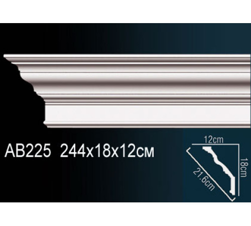 Карниз потолочный Perfect AB225 полиуретановый AB225