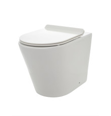 Унитаз напольный приставной Aquame AQM3001 Rimless с сиденьем SoftClose AQM3001
