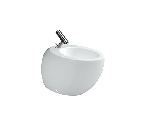 Биде напольное Laufen Il Bagno Alessi One 39x58.5x41.5 см LLC белый 8.3297.1.400.304.1