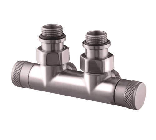 Узел нижнего подключения угловой SR Rubinetterie Tondera 1/2x3/4 матовый никель 0699-1500NSE0