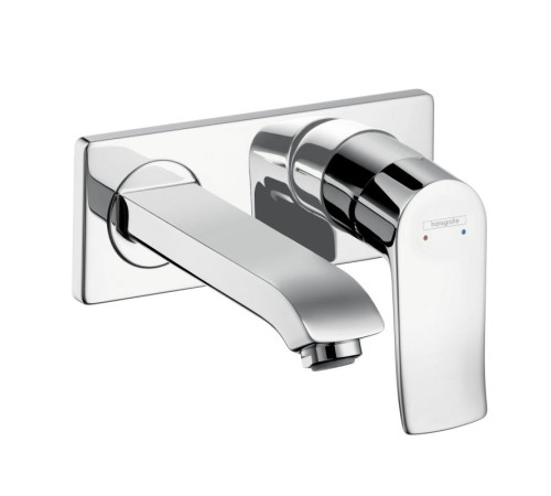 Смеситель для раковины Hansgrohe Metris настенный внешняя часть 165 мм 31085000