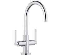 Смеситель для раковины Kludi Nova Fonte Puristic со сливным гарнитуром 201180515