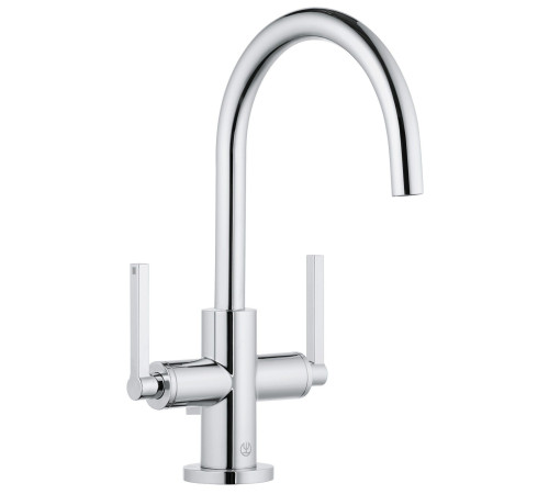 Смеситель для раковины Kludi Nova Fonte Puristic со сливным гарнитуром 201180515