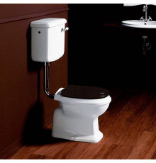 Унитаз SIMAS Arcade 36х47 см со средним бачком выпуск в стену белый/хром AR811bi / AR812Bbi / D23cr