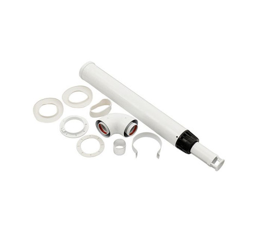 Дымоход коаксиальный Hoobs Антилёд универсальный 60/100 мм L 1000 мм 12001H