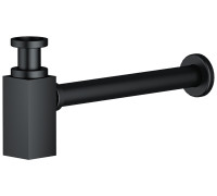 Сифон для раковины Timo квадратный без выпуска черный матовый 959/03L