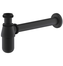 Сифон для раковины Timo бутылочный без выпуска черный матовый 960/03L