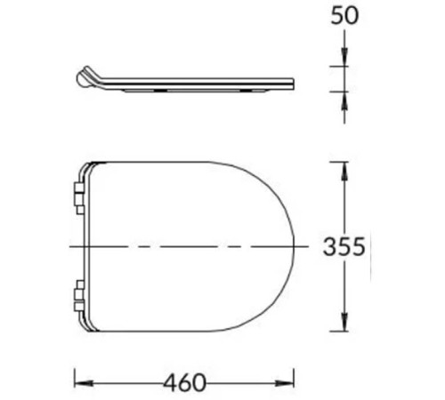 Сиденье для унитаза Kerama Marazzi Plaza Modern белое глянцевое PLMR.seat.02\WHT