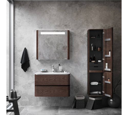 Шкаф-пенал подвесной 40 см AM.PM Sensation правый табачный дуб M30CHR0406TF