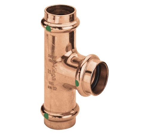Тройник Viega Profipress медь 42х22х42 мм 324902