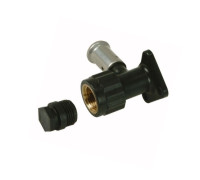 Водорозетка пресс двойная HENCO 16x1/2x16 ВР PVDF 153 мм 3PK-160416BP