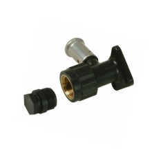 Водорозетка пресс двойная HENCO 16x1/2x16 ВР PVDF 153 мм 3PK-160416BP
