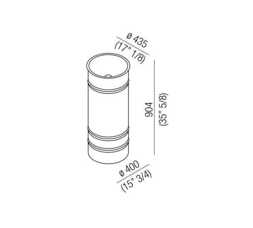 Раковина напольная Agape Vieques 43.5x90.4 см выпуск в пол белая ACER0798FZZ