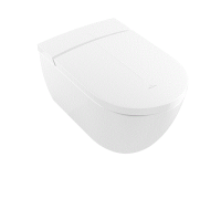 Унитаз-биде подвесной Villeroy & Boch ViClean-L 385x595x360 мм CeramicPlus альпийский белый V0E100R1