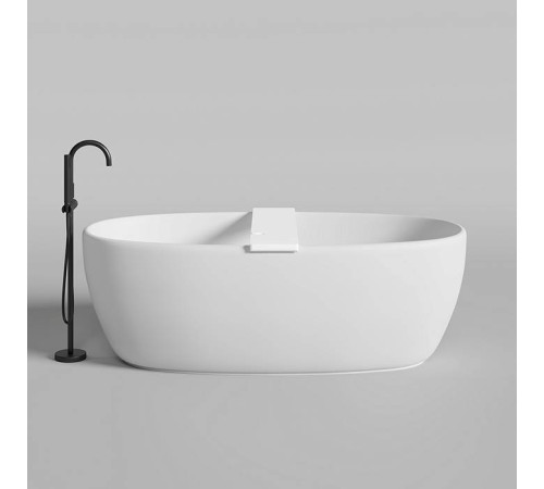 Полка для ванны Salini Gabbiano 900х200х72 мм S-Stone белая матовая 1906202M