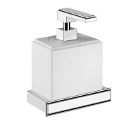 Дозатор для жидкого мыла Gessi Eleganza подвесной хром/белый 46413#031