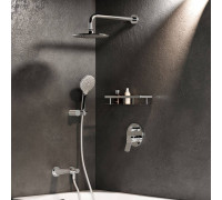 Душевая система AM.PM X-Joy со смесителем, верхним душем, изливом и душевым набором FB85A3RH10