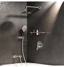 Душевая система AM.PM X-Joy со смесителем, верхним душем, изливом и душевым набором FB85A3RH10