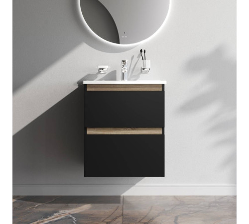 Тумба под раковину подвесная AM.PM X-Joy 55 см черный матовый M85AFHX0552BM