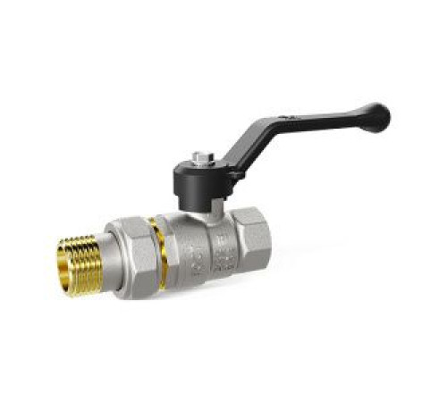 Кран шаровой латунный LD Pride 47.32.В-ГШ.Р 1 1/4 ВР/американка рычаг 47.307.32