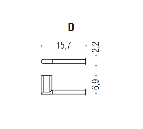 Держатель для туалетной бумаги Colombo Design Mini DX хром B4008D.CR