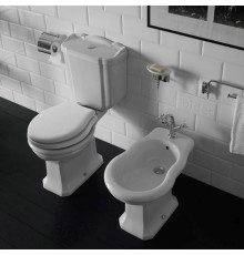 Унитаз-моноблок Globo Paestum 67х38 см универсальный выпуск белый/хром PA012.BI/PA004.BI/VA124cr