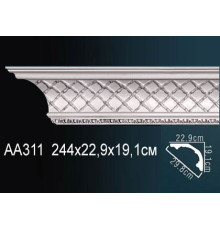 Карниз потолочный Perfect AA311 полиуретановый с рисунком AA311