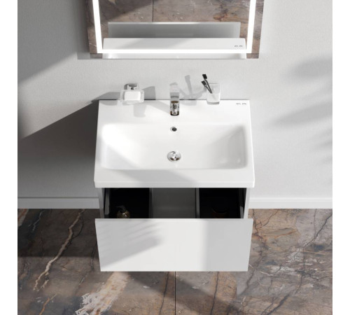 Тумба под раковину подвесная AM.PM Gem 60 см 1 ящик белый глянец M90FHX06021WG