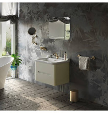 Комплект подвесной мебели Kerasan Waldorf 80 см с 2 ящиками белая матовая ваниль 4141K1bi/cr / 925630