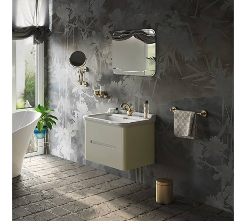 Комплект подвесной мебели Kerasan Waldorf 80 см с 2 ящиками белая матовая ваниль 4141K1bi/cr / 925630