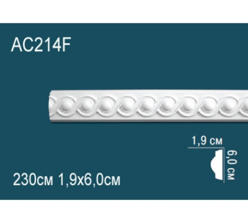 Молдинг гибкий Perfect полиуретановый с орнаментом AC214F