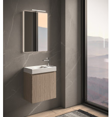 Тумба подвесная для раковины BMT Blues 300х500х486 мм 1 дверца петли слева Fico 971 101 FED 01 S 293