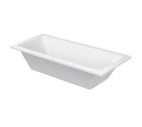 Ванна акриловая Duravit D-Code 180х80 см встраиваемая 700101000000000/790226000001000/790127000000000
