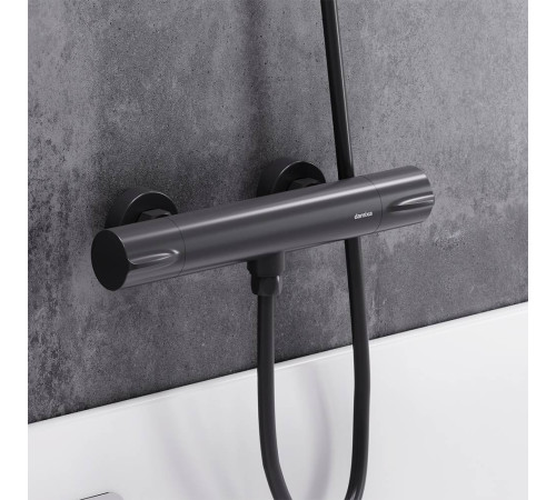 Смеситель для душа AM.PM Scandinavian Pure с термостатом матовый черный 366000300