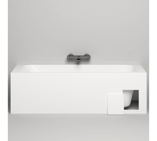 Ванна встраиваемая Salini Orlanda Kit 180х80х60 см S-Stone белый матовый 102122M