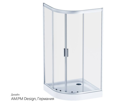 Душевой уголок AM.PM Gem 100х100 см без поддона W90G-401-100WT