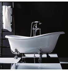 Ванна отдельностоящая Treesse Epoca 170x80x72/60 см композит белый/хром V5071 cr