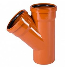 Тройник канализационный наружный Ostendorf KGEA 45° 160/110 мм PVC 222320