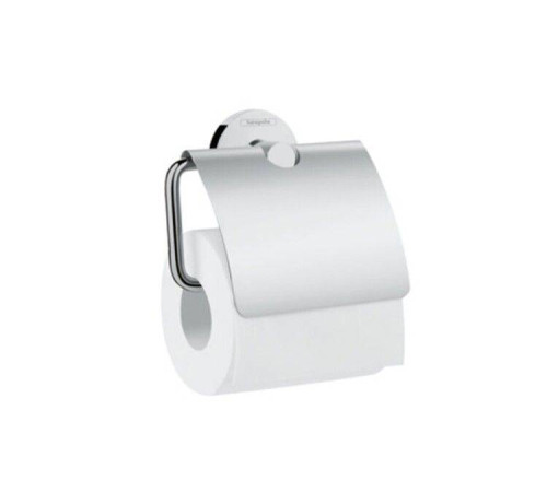 Держатель для туалетной бумаги Hansgrohe Logis Universal с крышкой хром 41723000