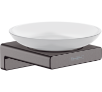 Мыльница hansgrohe AddStoris шлифованный черный хром 41746340