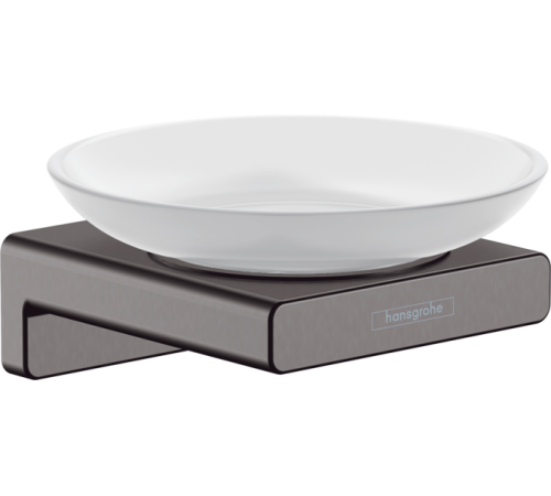 Мыльница hansgrohe AddStoris шлифованный черный хром 41746340