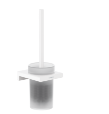 Ершик для туалета настенный Hansgrohe AddStoris металл/матовое стекло 41752700
