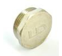 Пробка резьбовая LD Pride 1 1/2 НР латунная никелированная LD.67.505.40