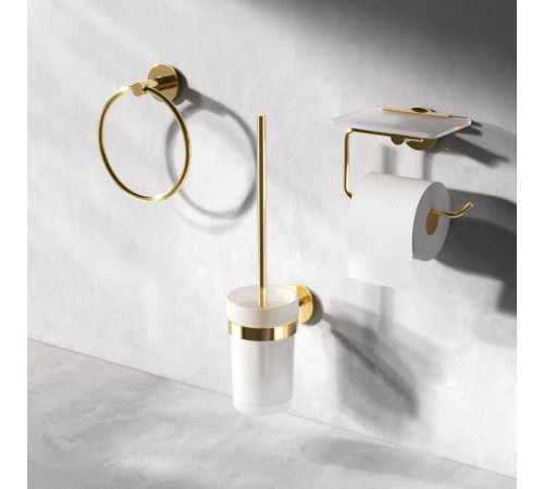 Стойка с ершиком для туалета AM.PM X-Joy золото A85A33399