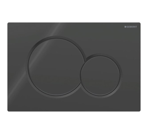 Клавиша смыва Geberit Sigma01 для двойного смыва круглая черный 115.770.DW.5