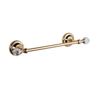 Полотенцедержатель подвесной TW Crystal 014 35.5 см золото с кристаллом Swarovski TWCR014oro-sw